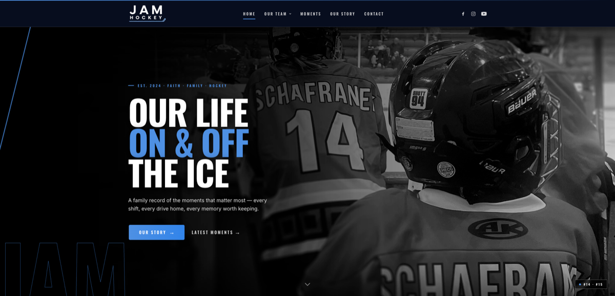 JAM Hockey website thumbnail